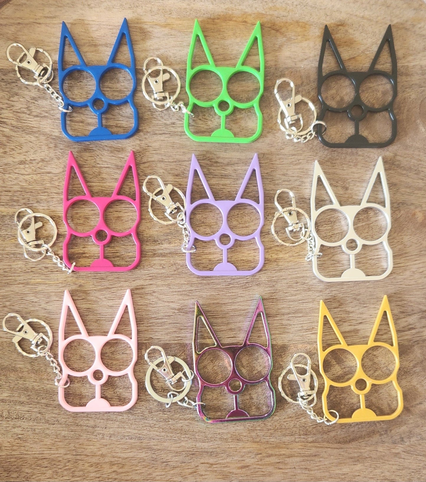 Cat ear keychains, self defense keychain, protection