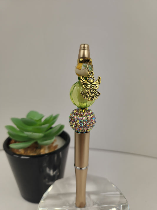 Angel beaded pen, gift for her, unique gift, stocking stuffer